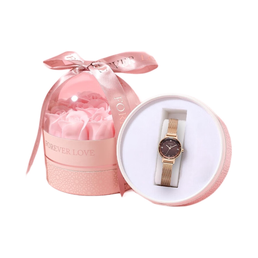 推荐商品：Julius/聚利时 简约时尚防水石英钢带女表 JA-917