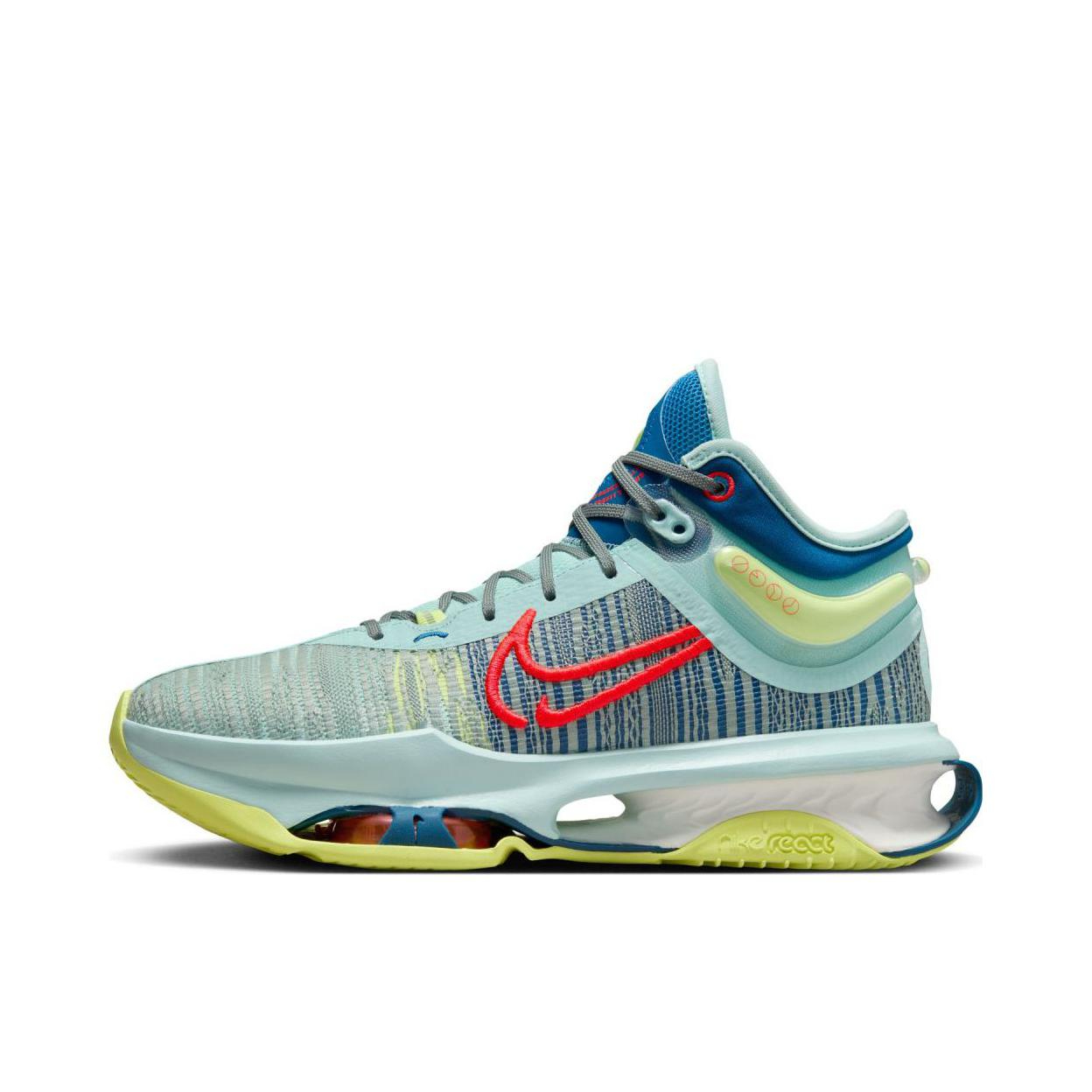 推荐商品：Nike Air Zoom G.T. Jump 2 抗扭 舒适减震 防滑耐磨 圆头 支撑回弹 百搭潮流 篮球鞋 国内版/冰翡翠蓝/浅柠檬黄