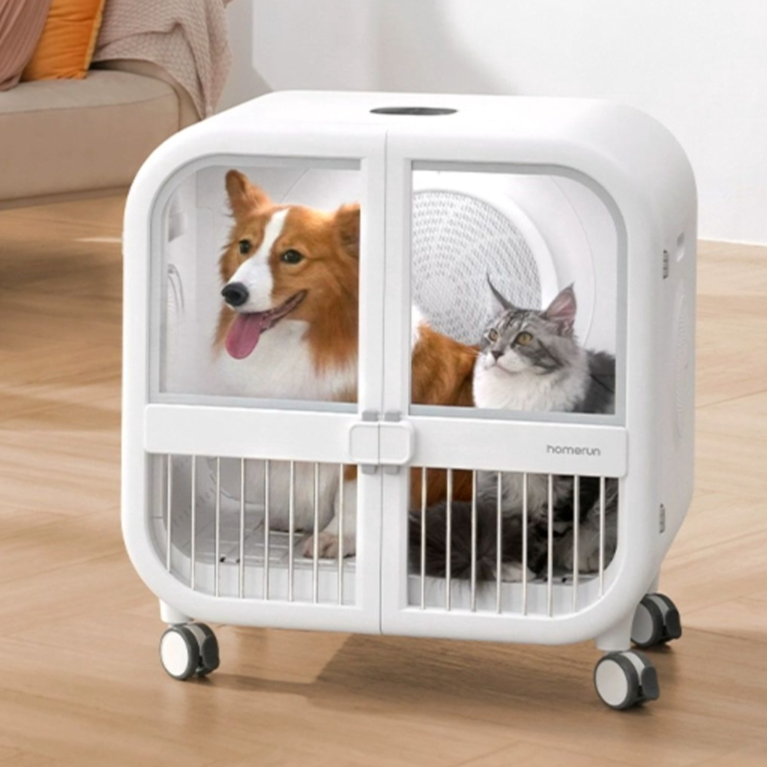 推荐商品：homerun/霍曼 宠物智能烘干箱UItra 家用大空间洗澡吹毛