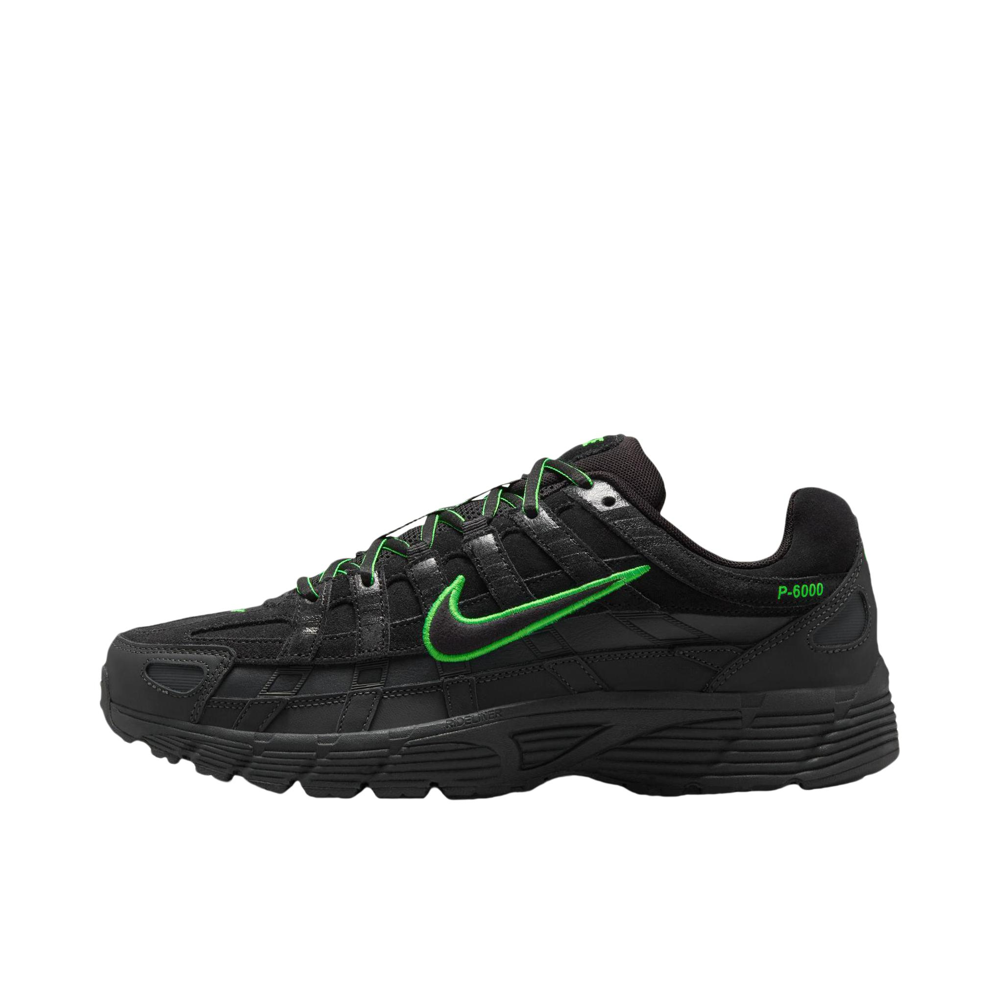 推荐商品：Nike P-6000 CNPT 运动休闲鞋 机能风跑鞋风舒适缓震防滑耐磨时尚潮流复古贴合网面支撑圆头 暗黑色