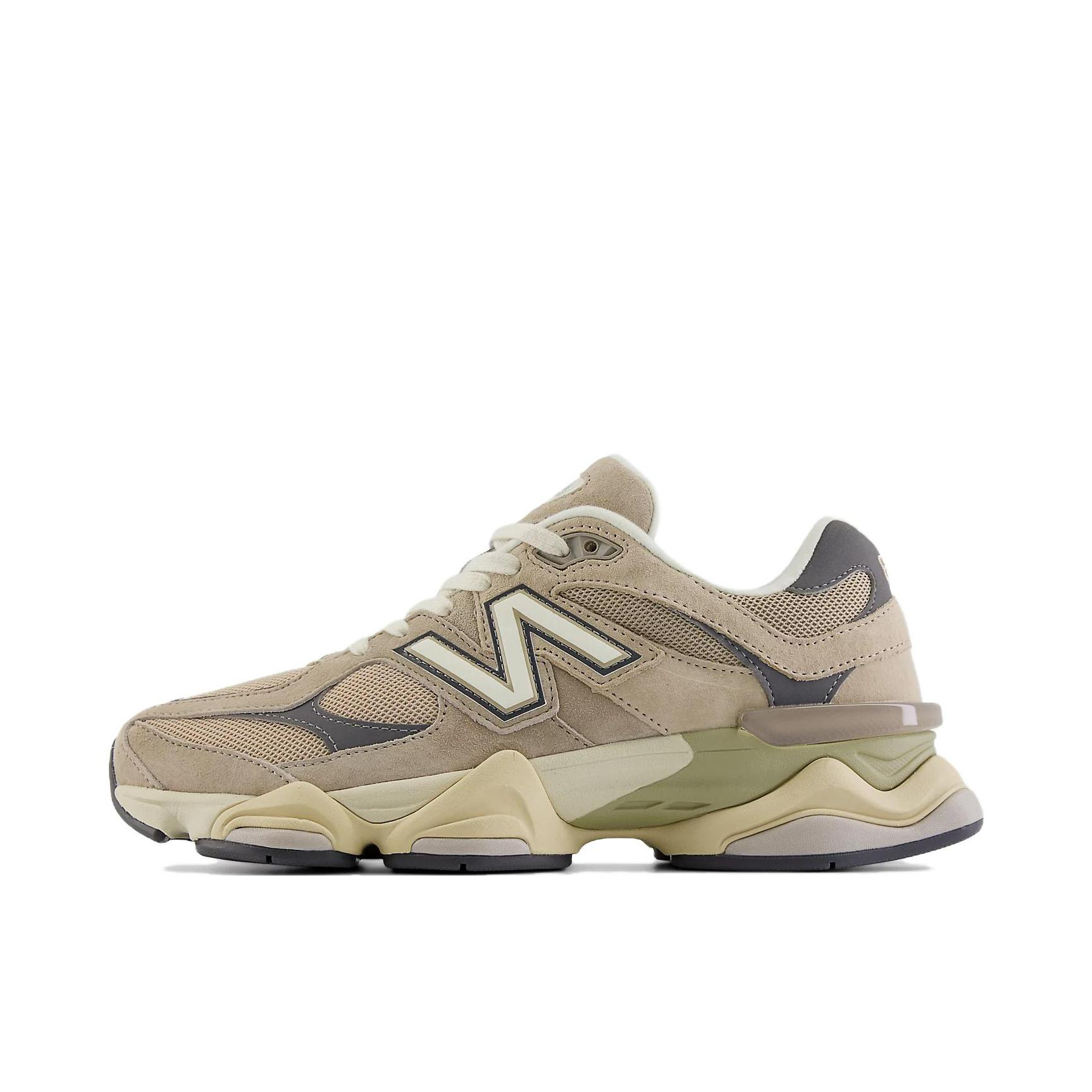 推荐商品：New Balance 9060 跑鞋 绒面革舒适减震网面透气防滑耐磨拼接复古增高圆头贴合耐穿 棕色/浅棕色