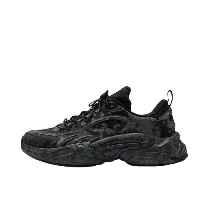 推荐商品：FILA/斐乐 跑鞋 百搭低帮厚底抽绳 FORCE x P.A.M.联名/城堡灰/黑色
