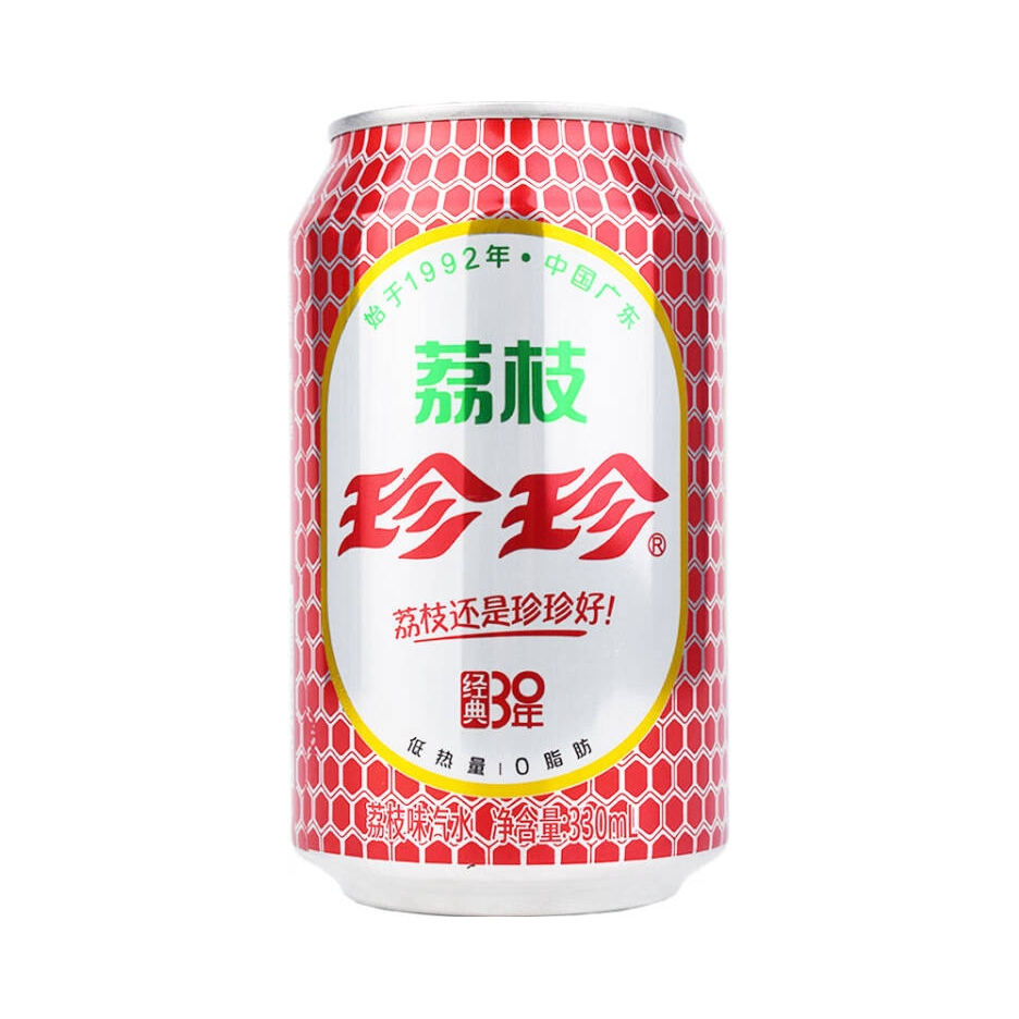 推荐商品：珍珍 经典30年系列 低热量0脂肪 荔枝味 罐装