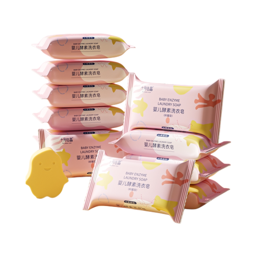 推荐商品：十月结晶 婴儿抑菌酵素洗衣皂尿布