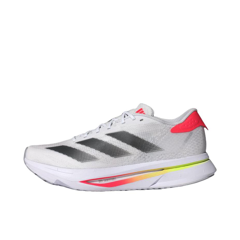 推荐商品：adidas Adizero Sl 2 跑鞋 轻便缓震支撑马拉松闪充长跑备赛体测训练防滑竞速贴合 女款/白色/黑色/亮红
