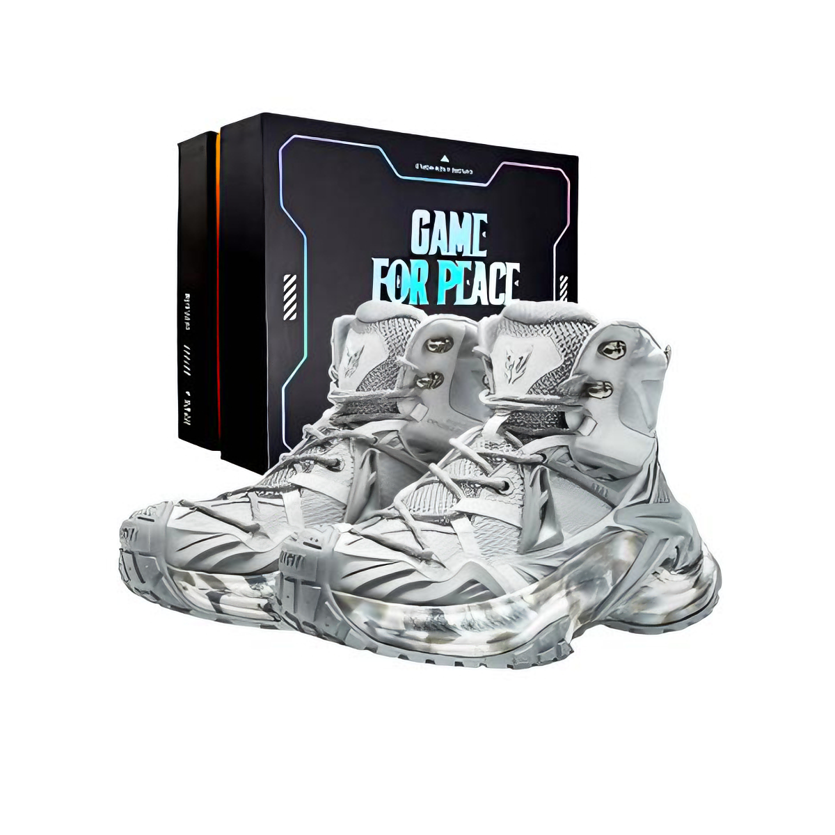 推荐商品：OGR 厚底 增高 运动 中跟 老爹鞋 和平精英联名/礼盒版/灰色