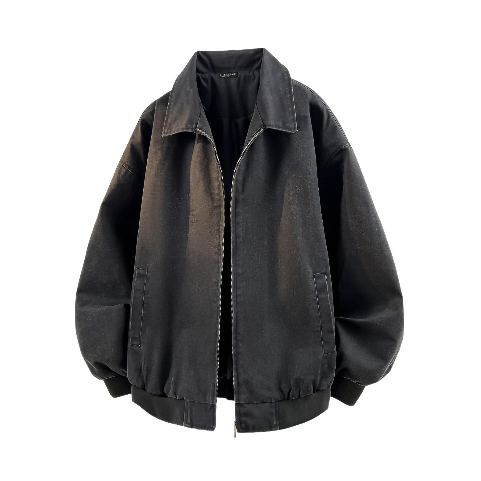 推荐商品：GNOMESHGH 底特律翻领水洗短款夹克 GJC007251 黑灰