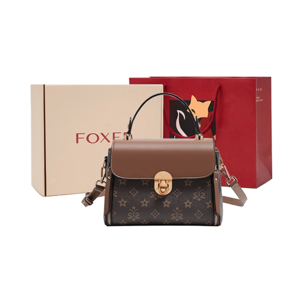 推荐商品：FOXER/金狐狸 时髦气质高级感小众百搭小号休闲通勤简约设计款精致PU单肩包斜挎包手提包