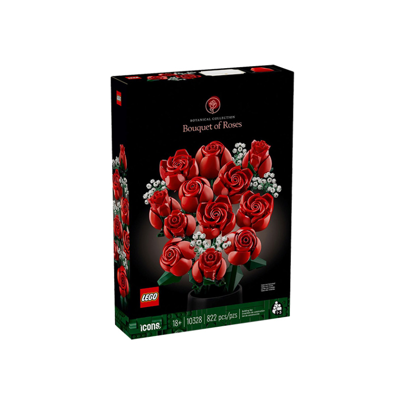 推荐商品：LEGO/乐高 Icons系列 玫瑰艺术画花束 拼装积木 10328