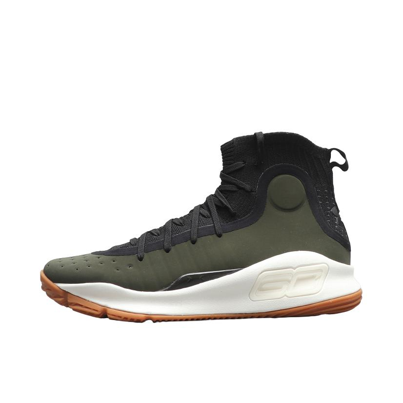 推荐商品：Under Armour/安德玛 Curry 4 库里4 实战训练 防滑耐磨 舒适减震 时尚百搭 篮球鞋 黑色/绿色
