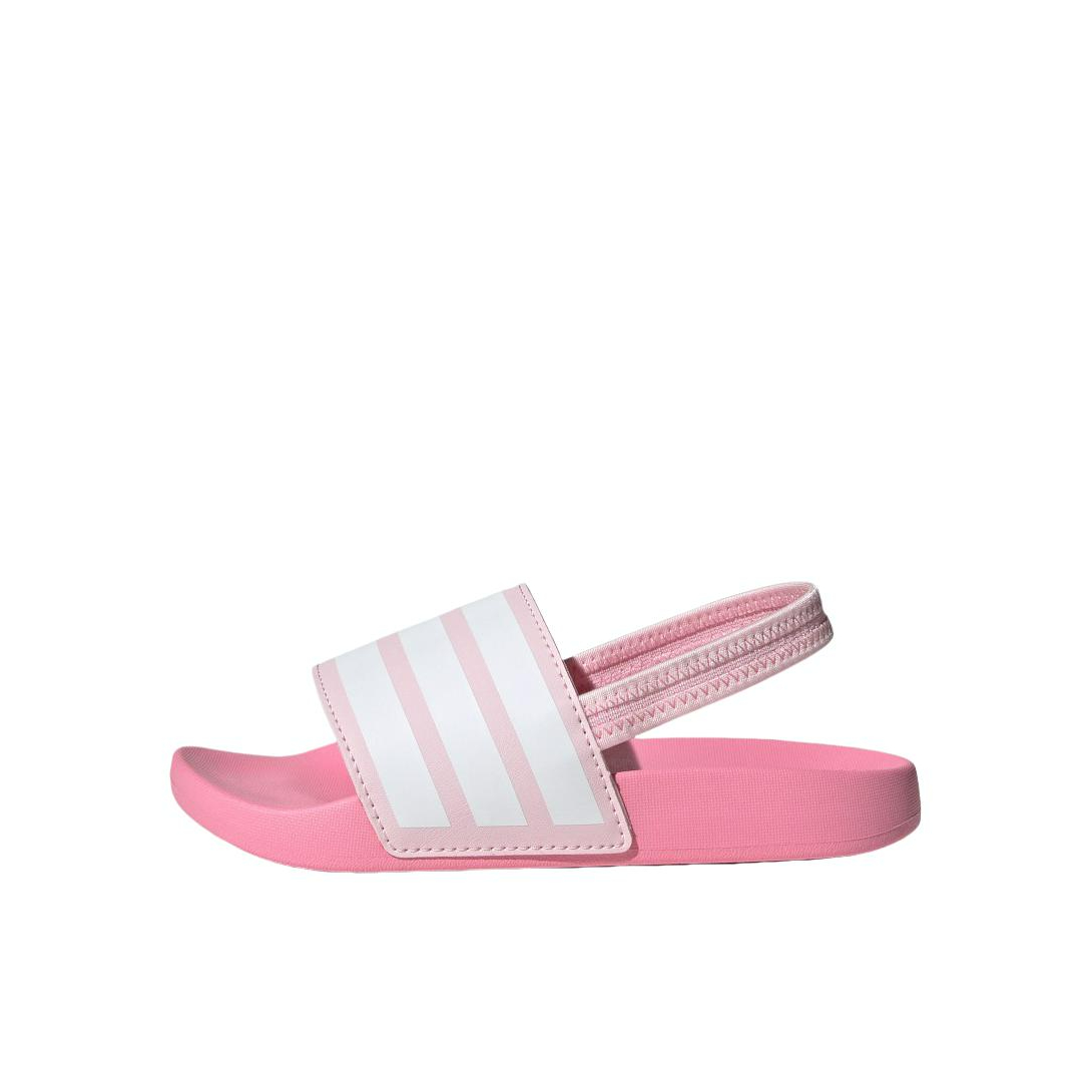 推荐商品：adidas ADILETTE ESTRAP 休闲 轻运动 凉鞋儿童 小童/清澈粉/白色/祈福粉