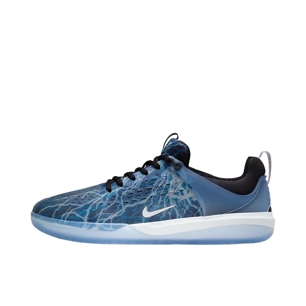 推荐商品：Nike SB Nyjah 3 运动休闲鞋 时尚复古百搭透气轻便舒适防滑减震耐磨 蓝色