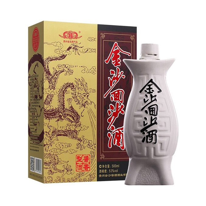 推荐商品：金沙 回沙酒 鱼儿酒 500ml 53度 白酒 盒装