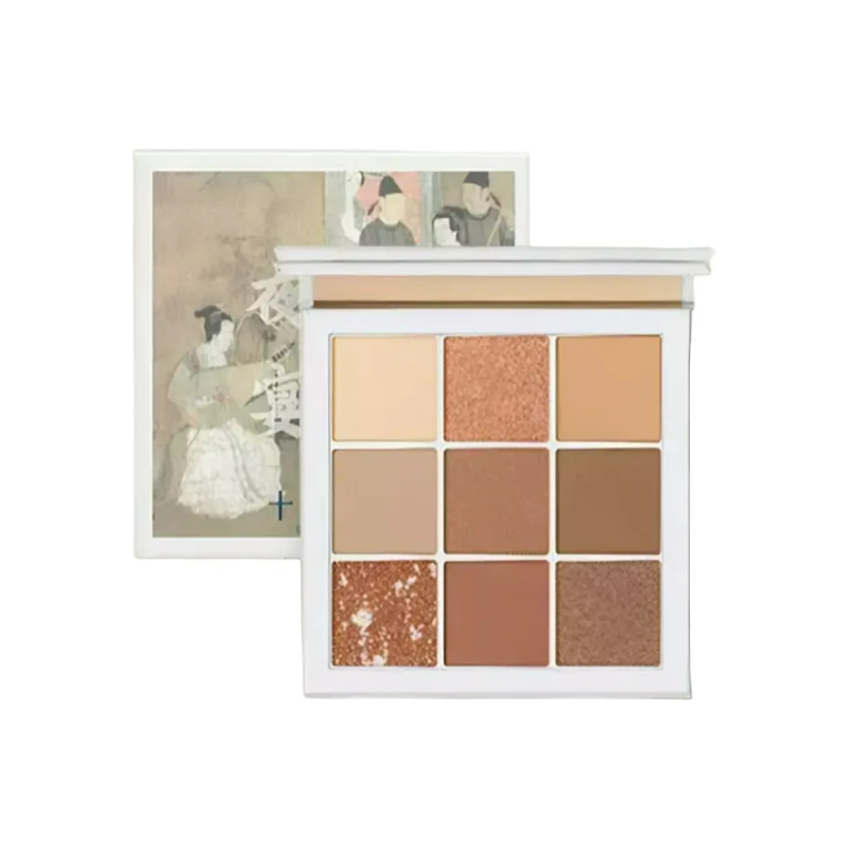 推荐商品：十二院子 日常珠光哑光九色眼影盘 9g