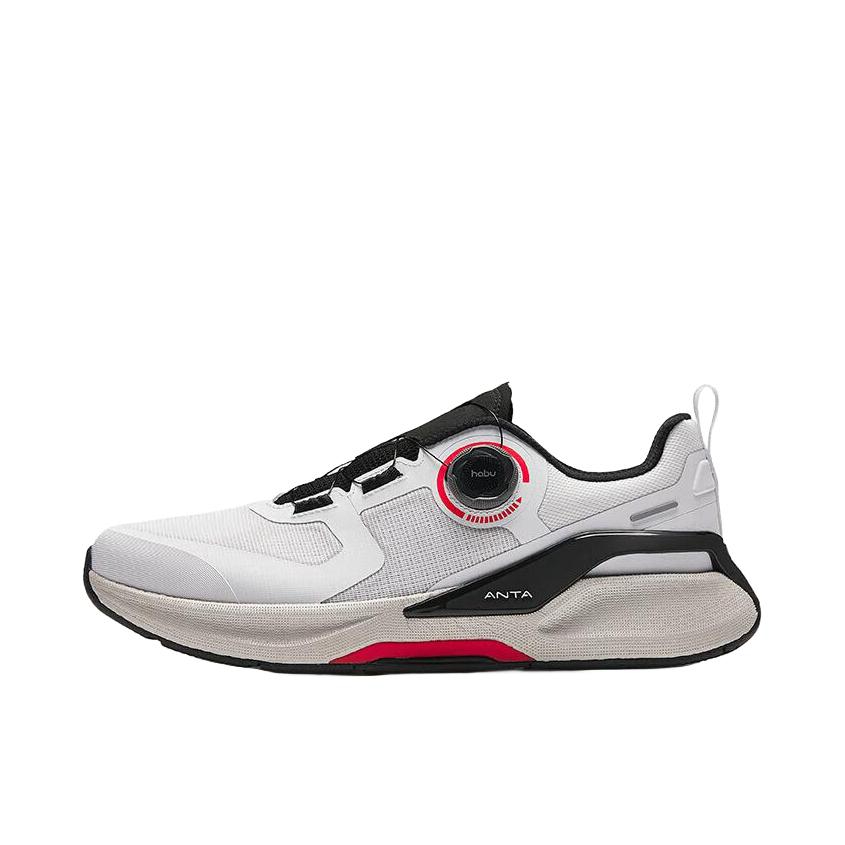 推荐商品：安踏 燃炼Pro 防滑耐磨 减震轻便 舒适透气 旋钮 免系带 网面 深蹲 训练鞋 白色/黑色