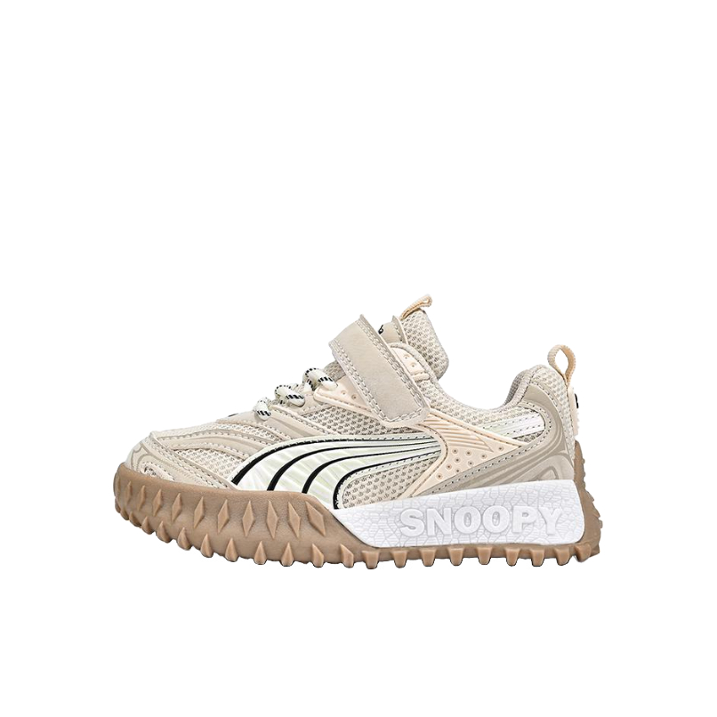 推荐商品：Snoopy/史努比 透气舒适 防滑耐磨 减震 复古潮流 休闲百搭 运动鞋儿童 CLKJ20088 小童/米色