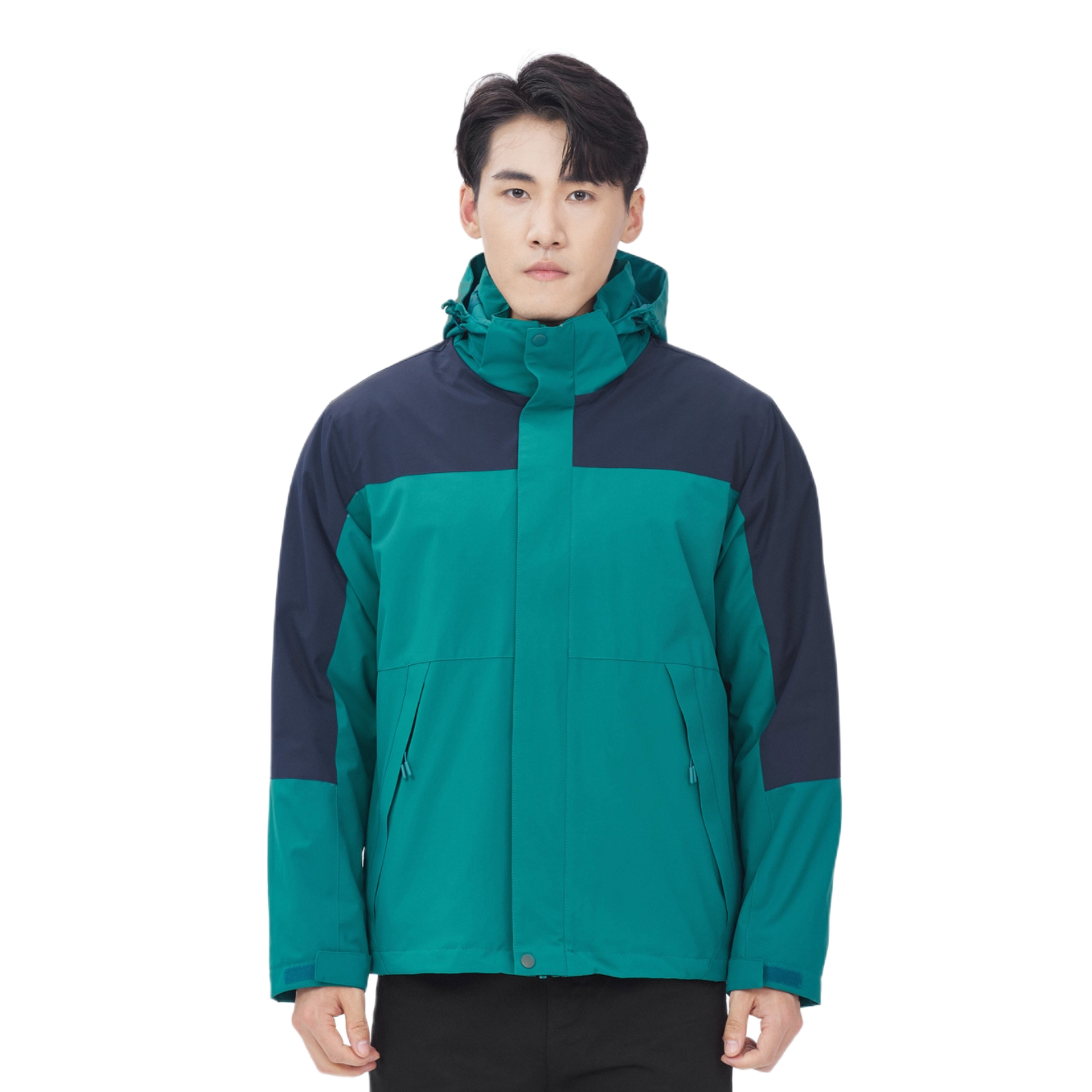 推荐商品：dzrzvd/杜戛地 防风防水三合一加绒冲锋衣 TFG220805220806 男款/320g摇粒绒三合一/云杉绿