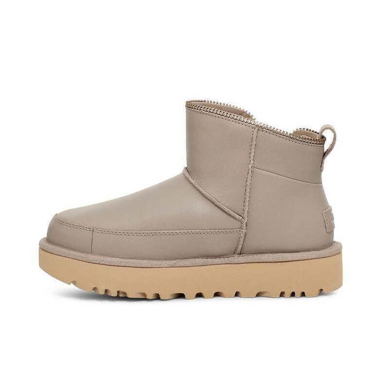 推荐商品：UGG 厚底 拉链 短筒 圆头 加绒 雪地靴 1164690 火山岩色