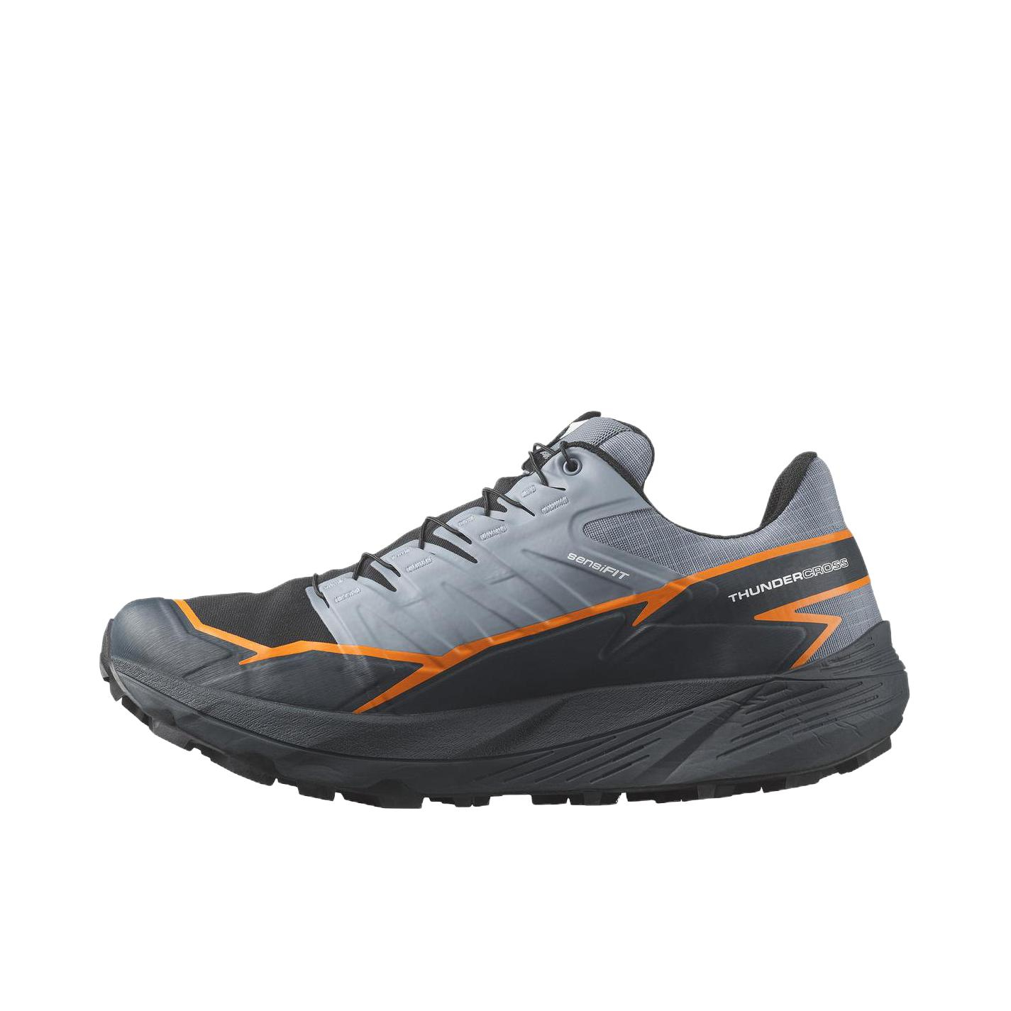 推荐商品：Salomon/萨洛蒙 Thundercross 轻便舒适 防滑耐磨 弹性支撑 防水 运动 跑鞋 黑色/灰色