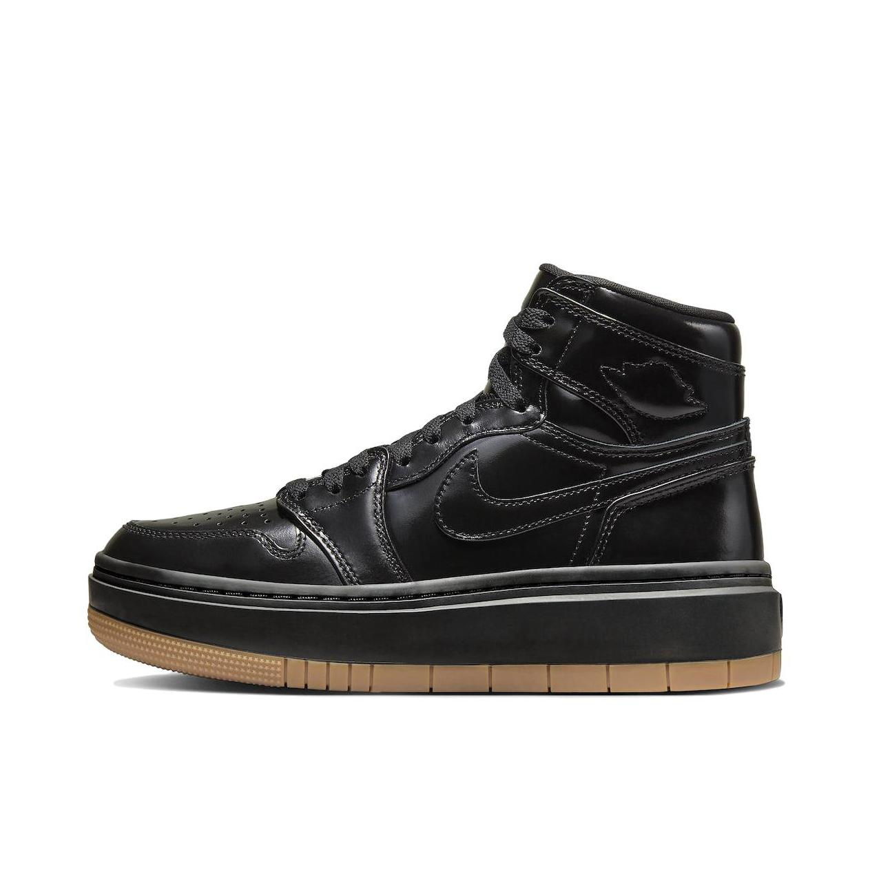 推荐商品：Jordan Air Jordan 1 elevate 板鞋 圆头厚底减震防滑复古增高 高帮/黑色