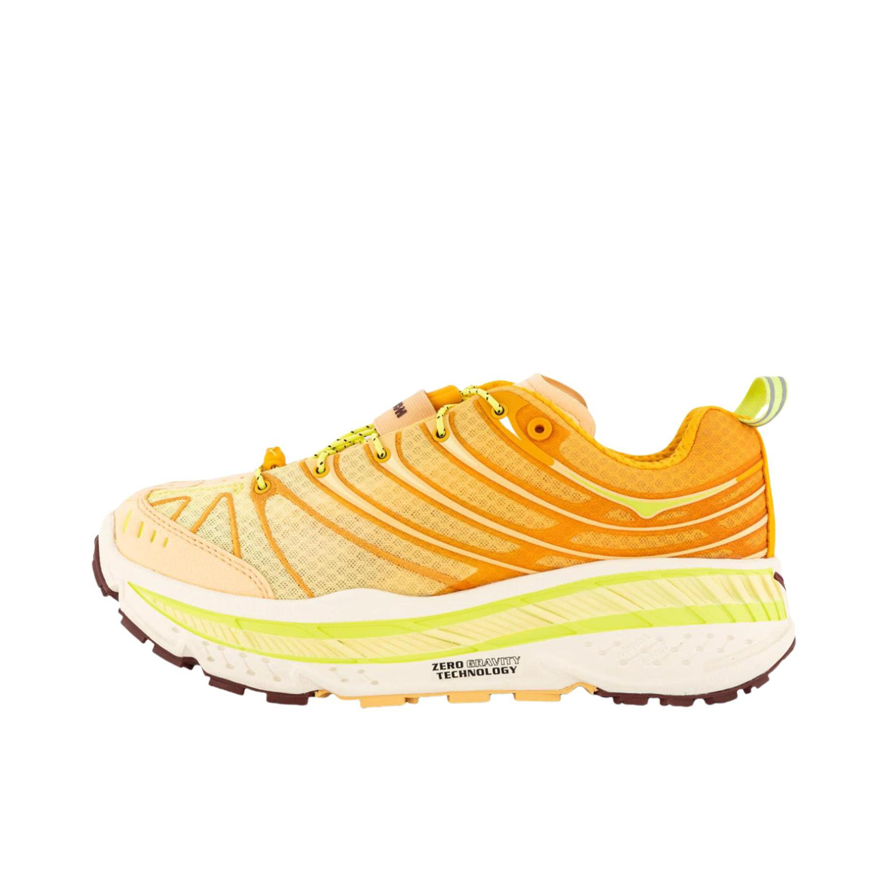 推荐商品：HOKA ONE ONE  Stinson Evo OG  舒适缓震  低帮 越野鞋 系带 防滑耐磨 百搭  跑鞋 橙色