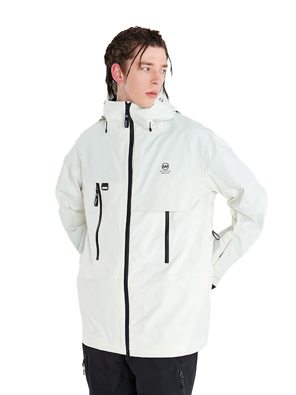 推荐商品：NANDN/南恩 防风防水加厚保暖单板双板滑雪服 男女同款 NC1421 白