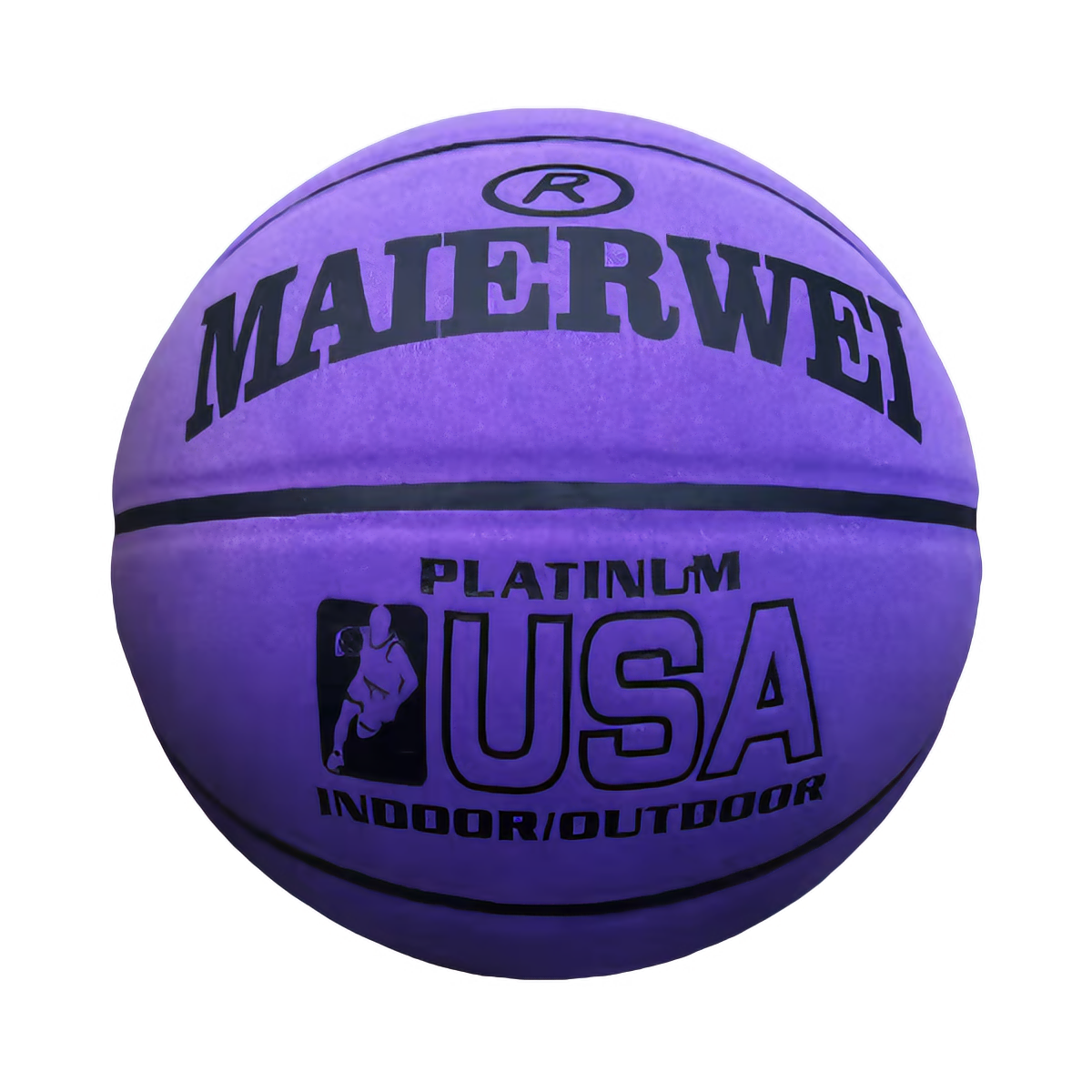 推荐商品：迈尔威 防滑 耐磨 训练 比赛 水泥地 室内外 翻毛 超纤 篮球 M967