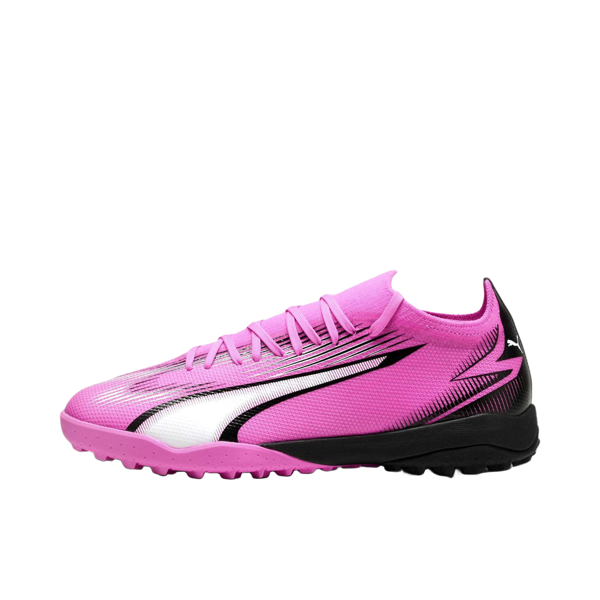 推荐商品：Puma/彪马 Ultra Match Laceless TT 硬草地 防滑耐磨 舒适减震 透气 百搭 胶质长钉 圆头织物 短钉 足球鞋 粉色