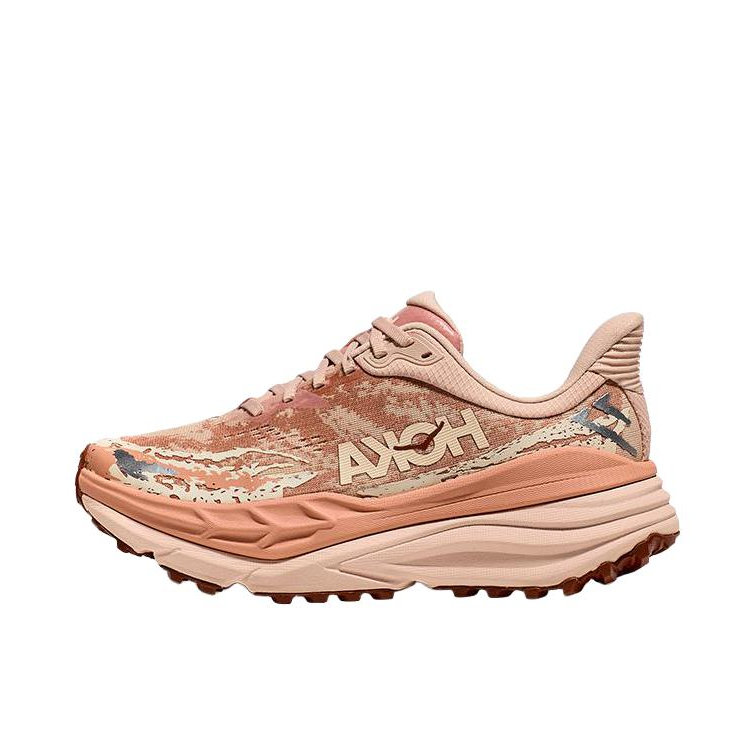 推荐商品：HOKA ONE ONE  Stinson 7  抓地支撑 缓震耐磨 缓冲 透气 圆头 织物 全地形 斯廷森 7 跑鞋 女款/乳白色/砂岩色 