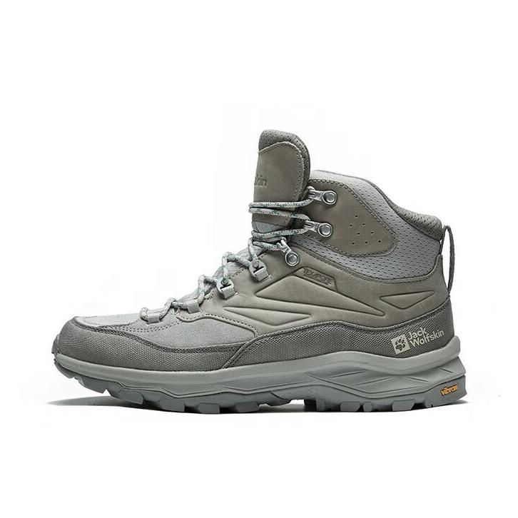 推荐商品：Jack Wolfskin Cyrox Texapore 中帮 冬季 系带 户外 徒步鞋 灰色