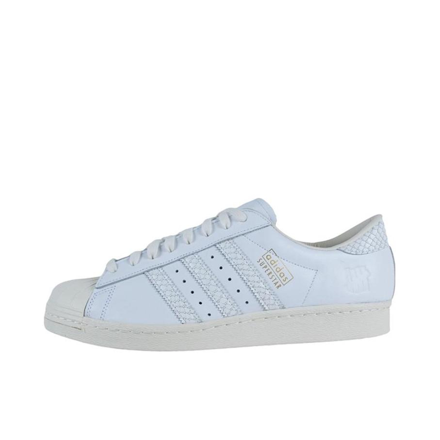 推荐商品：adidas Superstar 80s 板鞋 贝壳头复古防滑耐磨防水减震运动 White Undefeated联名/纯白金标