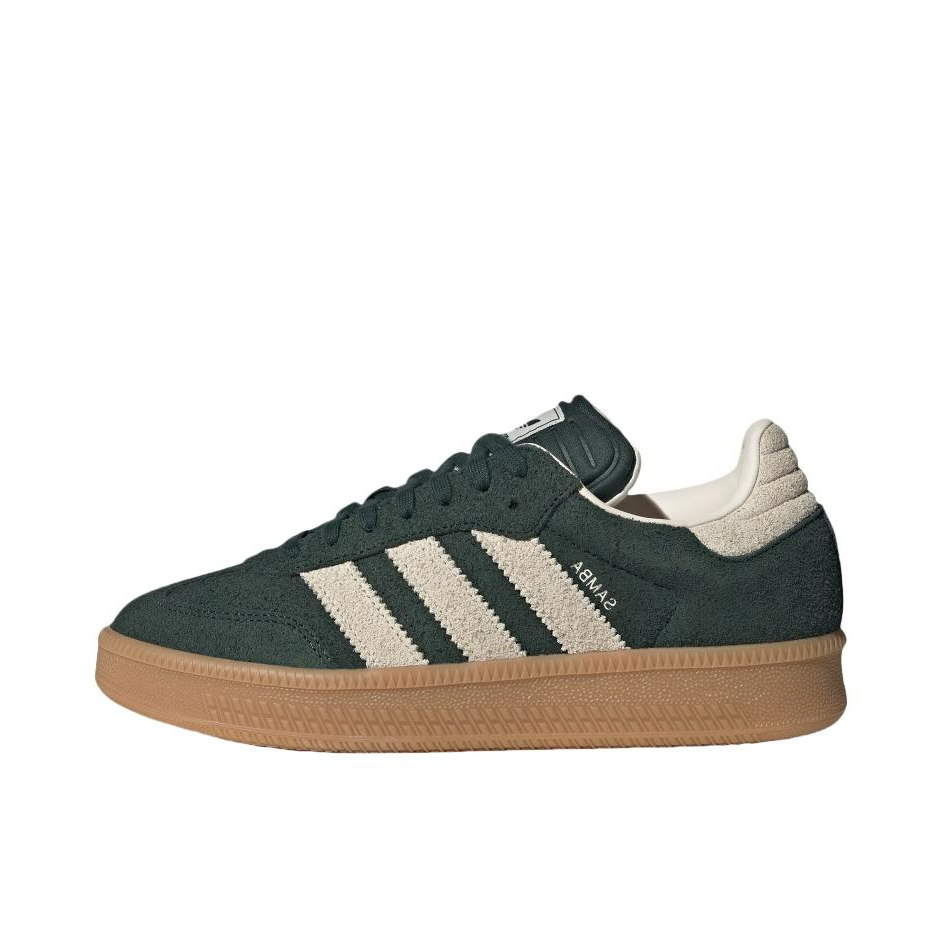 推荐商品：adidas Originals Samba XLG 板鞋 T头鞋 减震轻便防滑耐磨舒适百搭简约薄底  暗绿色/白色