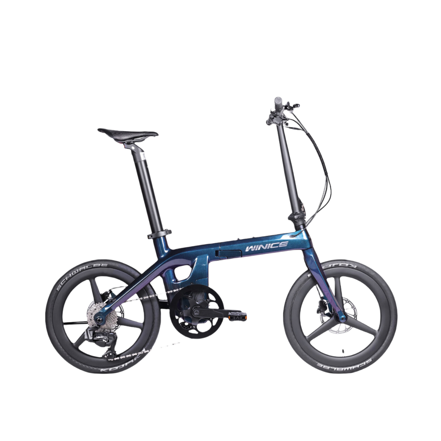 推荐商品：WINICE 多速别 碳纤维 可折叠 通勤 电助力自行车