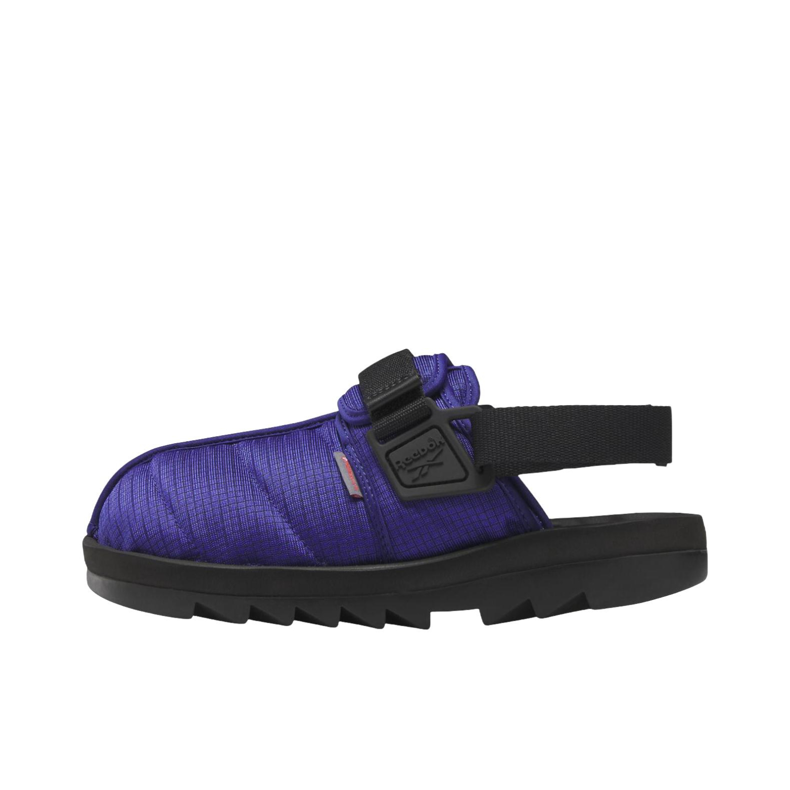 推荐商品：Reebok/锐步 Classic Beatnik Sherpa 运动休闲鞋 穆勒鞋 防滑耐磨减震舒适轻便包头橡胶底潮流百搭户外沙滩一脚蹬复古防臭 蓝色/黑色