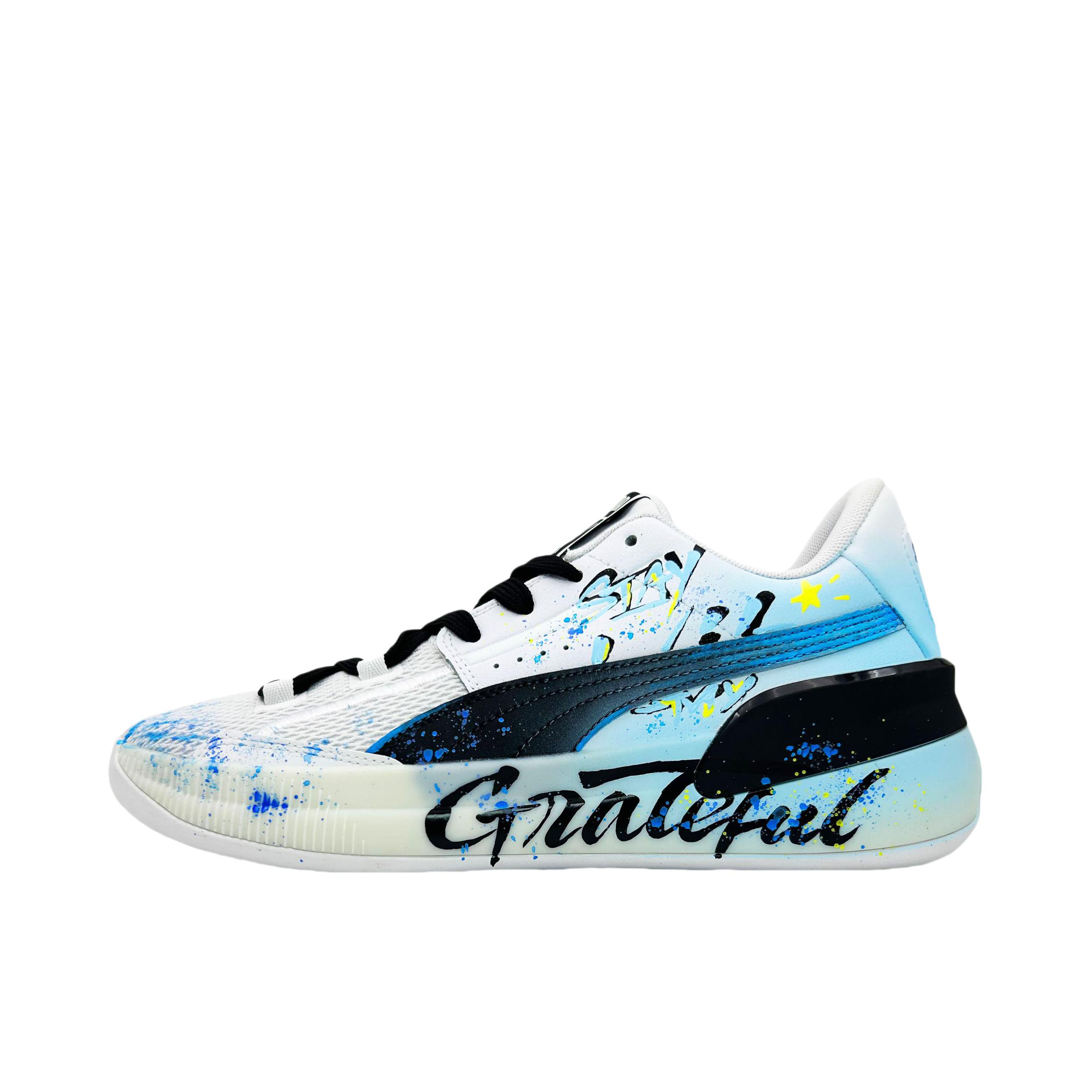 推荐商品：【定制球鞋】Puma/彪马 Clyde Hardwood Team 缓震透气 支撑 防水 防滑耐磨 舒适回弹 篮球鞋 心动时刻
