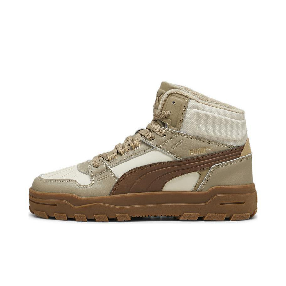 推荐商品：Puma/彪马 Rebound Abrupt WTR 板鞋 防滑耐磨舒适轻便百搭复古时尚 棕色/白色