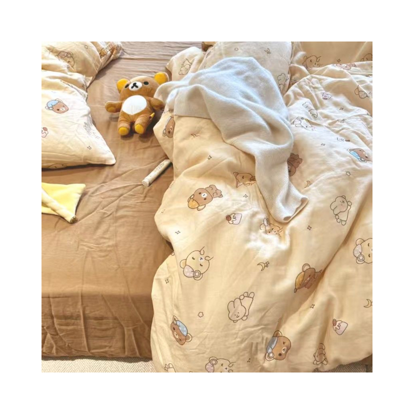 推荐商品：伊绮斓 动漫卡通系列 水洗棉亲肤四件套学生宿舍被单枕套被套