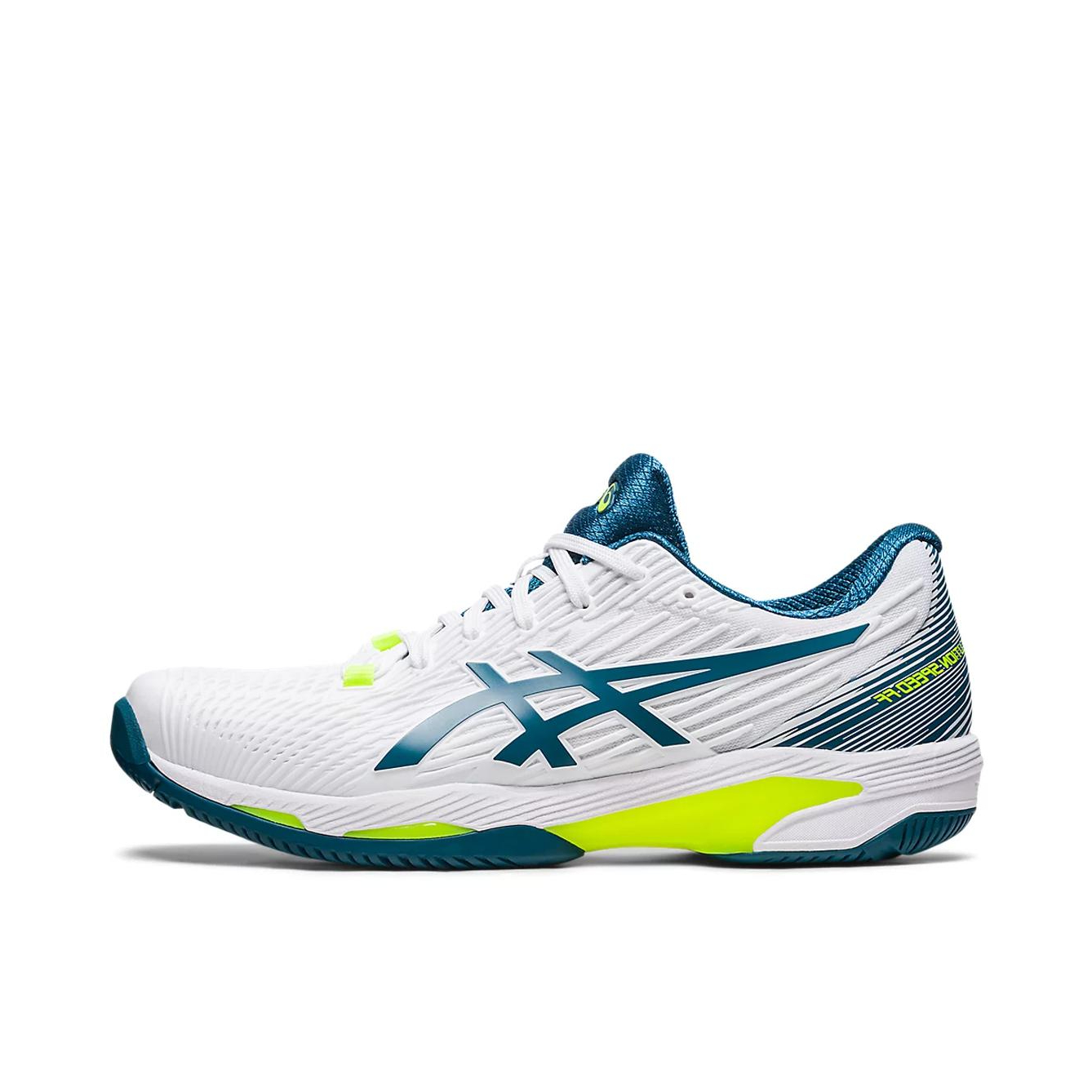 推荐商品：Asics/亚瑟士 Solution Speed FF 2 防滑耐磨 缓震轻便 网布透气 舒适回弹 轻量 支撑 网面 织物 合成革 休闲运动 网球鞋  白色/黄色/青色 