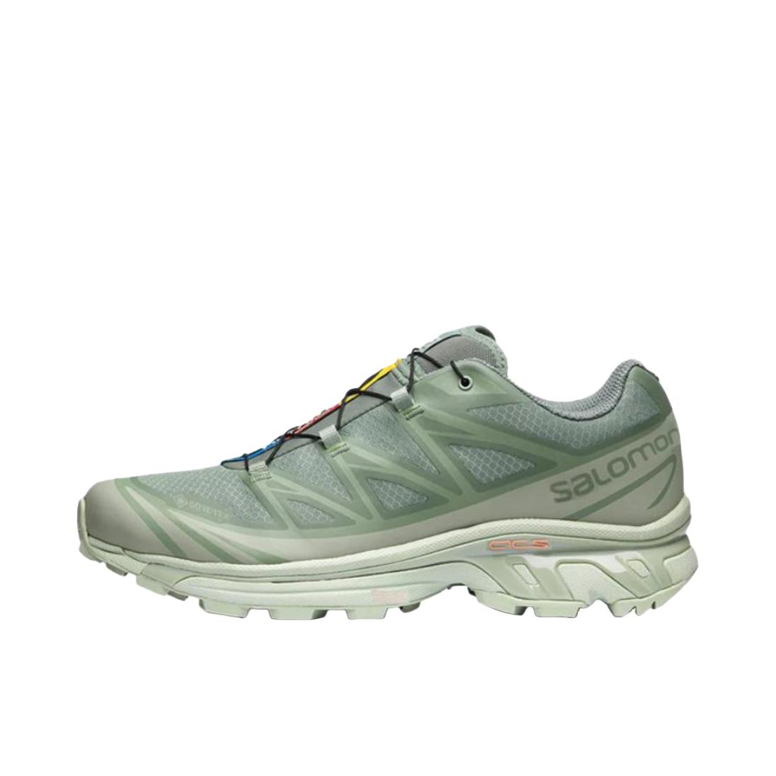 推荐商品：Salomon/萨洛蒙 XT-6 GTX 户外休闲鞋 防水包裹性支撑百搭厚底抽绳 浅绿色