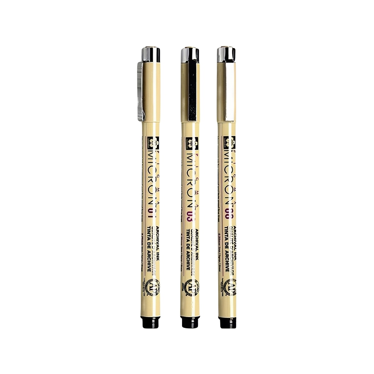 推荐商品：SAKURA/樱花 XSDK 水性 3粗细组合 黑色 针管笔套装 美术绘画设计描边