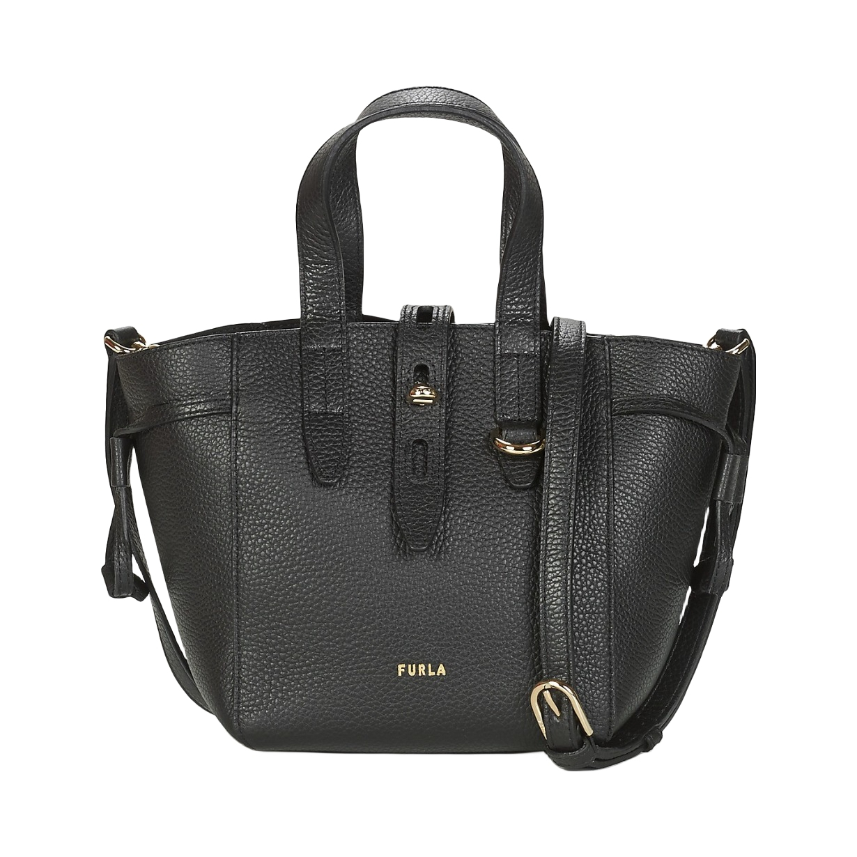 推荐商品：FURLA/芙拉 Net 17 经典皮革旋扣手提斜挎菜篮子