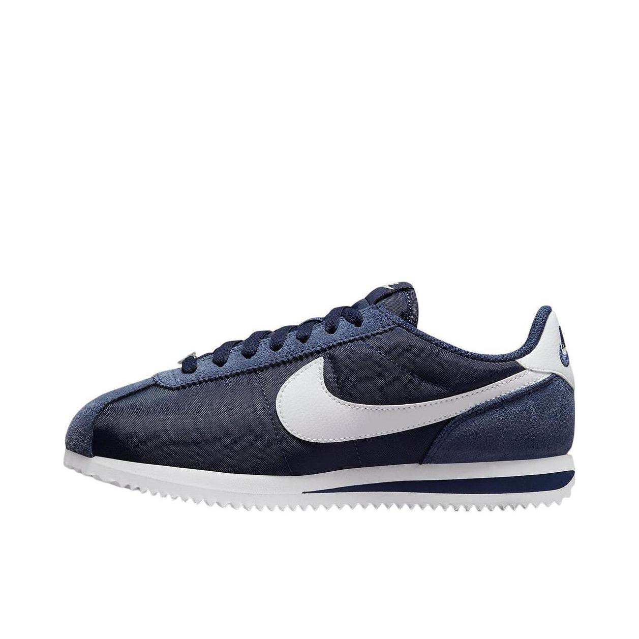 推荐商品：Nike Classic Cortez 阿甘鞋 跑鞋 防滑耐磨缓震透气轻便抓地舒适低帮耐穿贴合 藏蓝色/白色