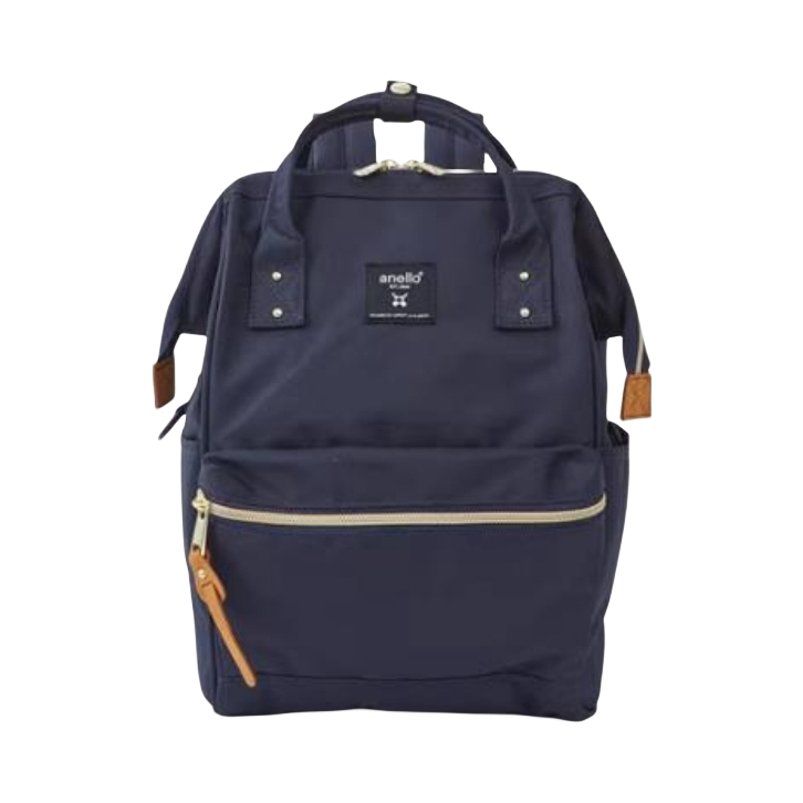 推荐商品：anello 升级款时尚大容量防泼水旅行电脑拼接撞色双肩包