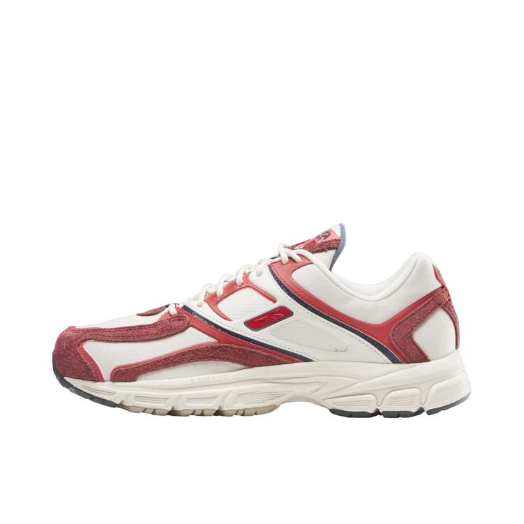 推荐商品：Reebok/锐步 Premier Trinity 跑鞋 耐磨透气包裹性低帮复古休闲机能风网布合成革减震轻便 红色/白色 