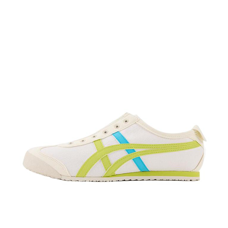 推荐商品：Onitsuka Tiger/鬼塚虎 Mexico 66 Slip-on 懒人鞋 德训鞋 运动休闲鞋 复古轻便透气一脚蹬舒适百搭 白色/浅绿色/蓝色