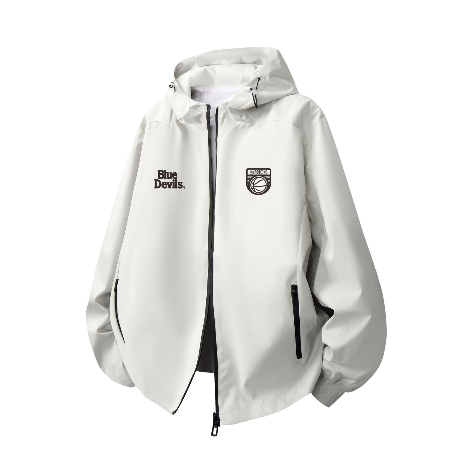 推荐商品：NCAA 复古学院风防风字母logo印花连帽抽绳夹克 94559606 杏 