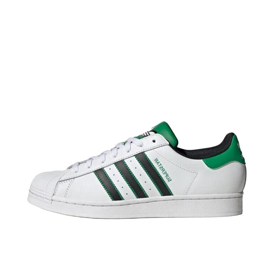 推荐商品：【宋雨琦同款】 adidas Originals Superstar 板鞋 轻便贝壳头薄底舒适百搭耐磨复古 白色/绿色/黑