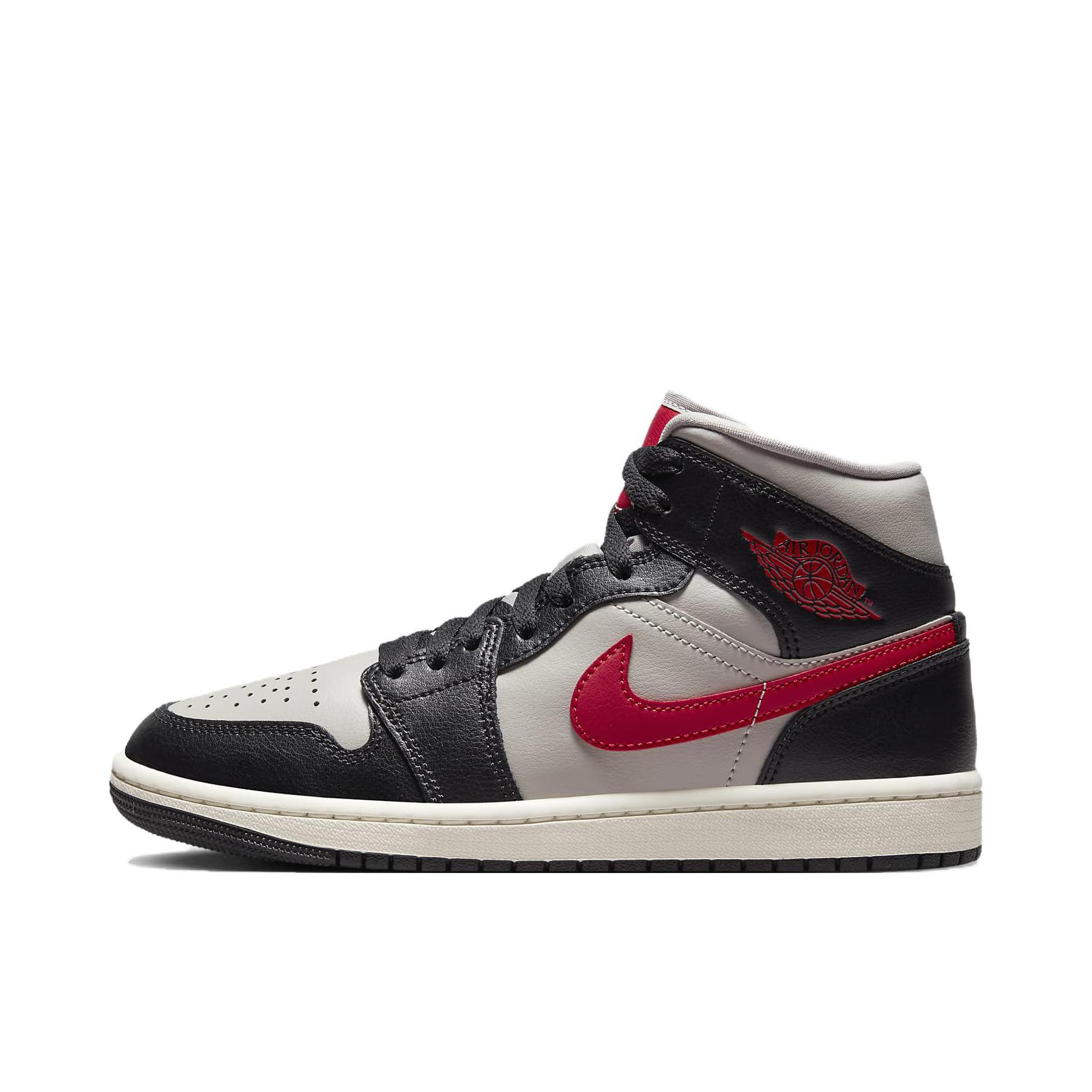 推荐商品：Air Jordan 1 板鞋 运动休闲鞋 复古潮流支撑合成革 黑色/学院灰