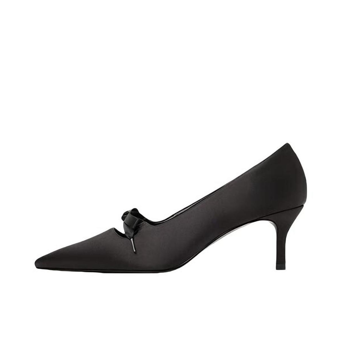推荐商品：CHARLES&KEITH 高跟鞋 防滑舒适时尚缎面 CK1-61720252 纹理/黑色