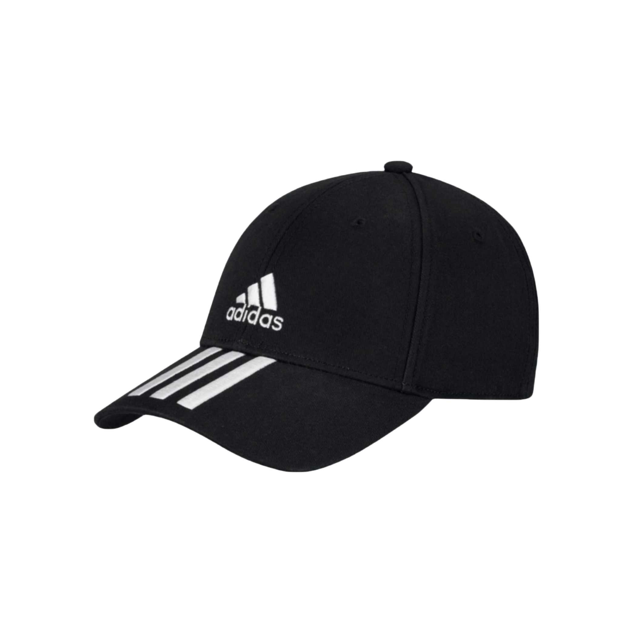 adidas 鸭舌帽 三条纹刺绣运动遮阳鸭舌帽 FK0894 黑色FK0894